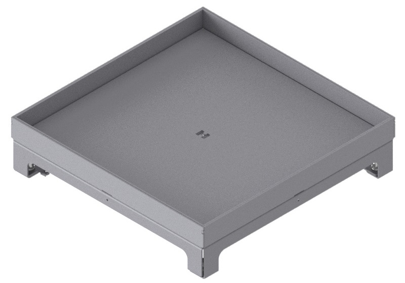 Produktbild UBD 324 255  -  Unterflur-Bodendose UBD 320 inkl. Blinddeckel mit Kante, geschlossen, und 25mm Vertiefung